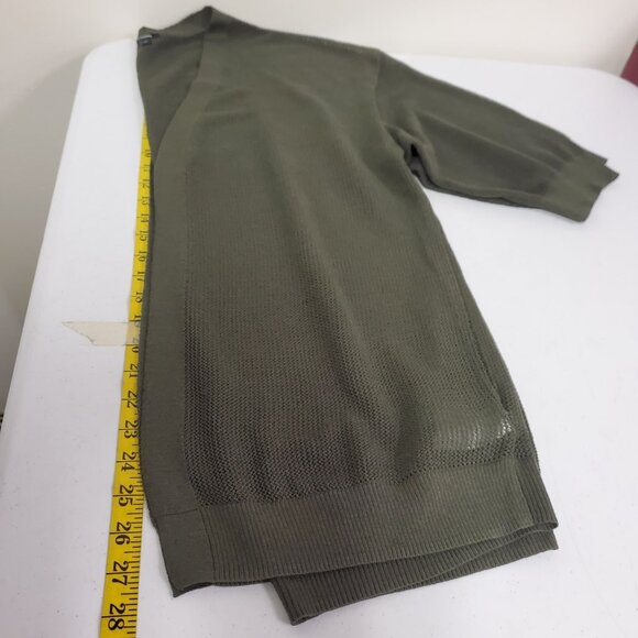 Express Womens Open Knit Goblin Core Cardigan Size L Green Fairy Grunge Beach - Picture 7 of 9